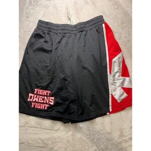 WWE Kevin Owens Fight Owens Fight Mesh Shorts Mens Medium Black Red Excellent